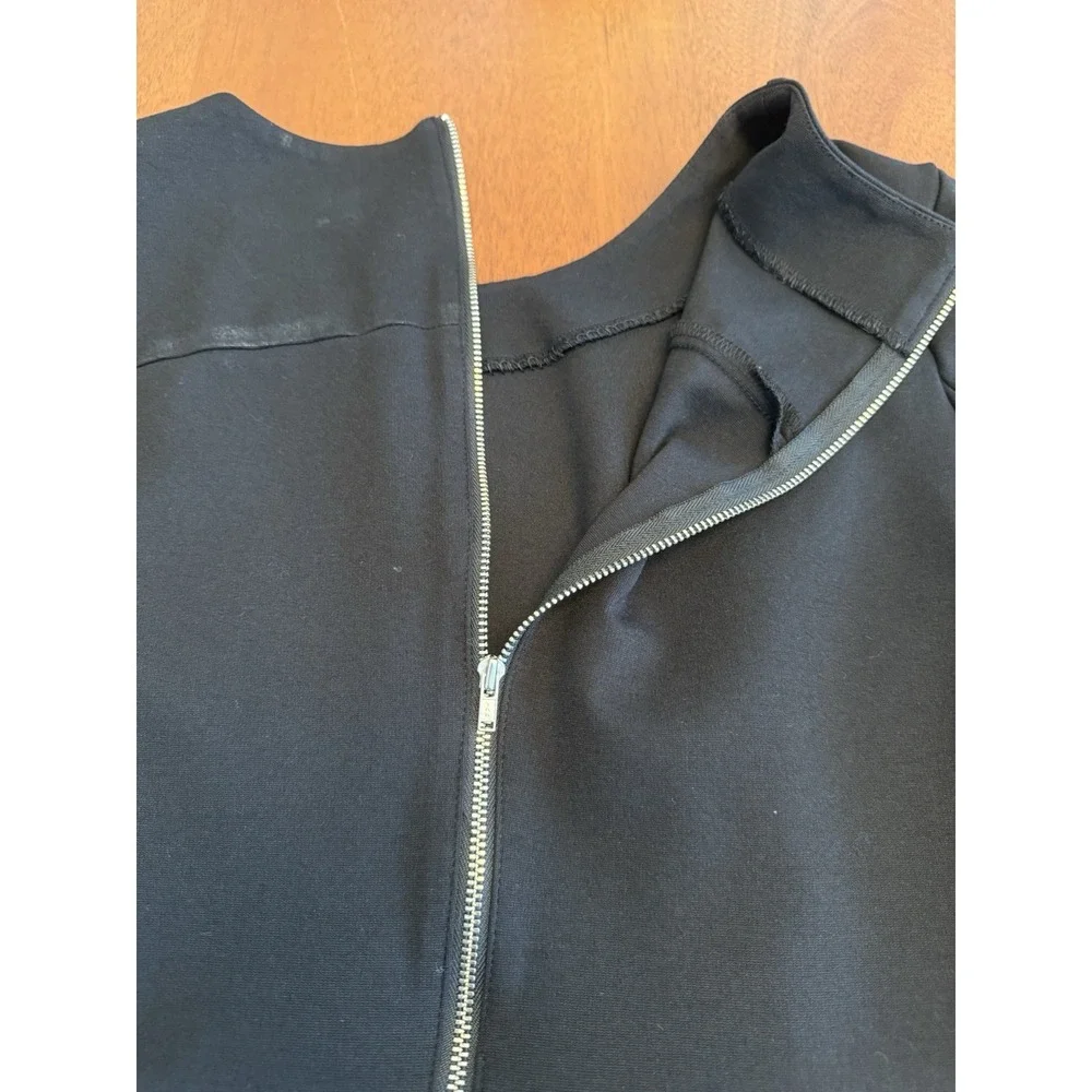 J. Crew Dress Womens Sz 8 Sheath Black Structured Knit Stretch‎ Career Work